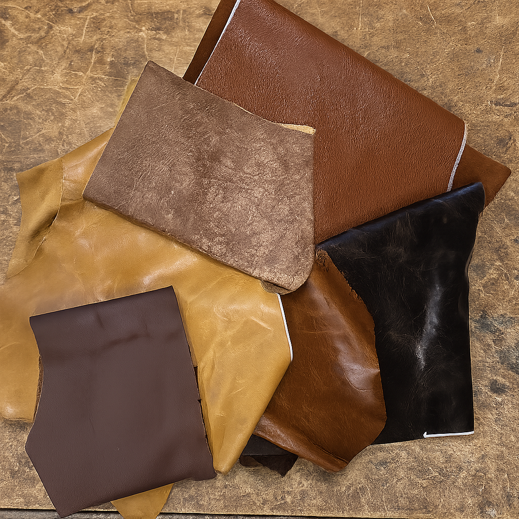 Mix Color Leather Scraps