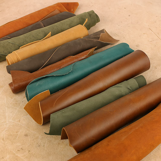 Mix Color Leather Scraps
